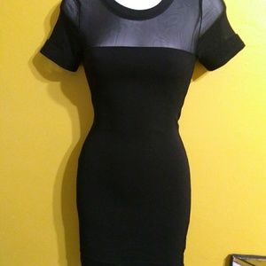 Like new black cutout goth evening dress size sm
